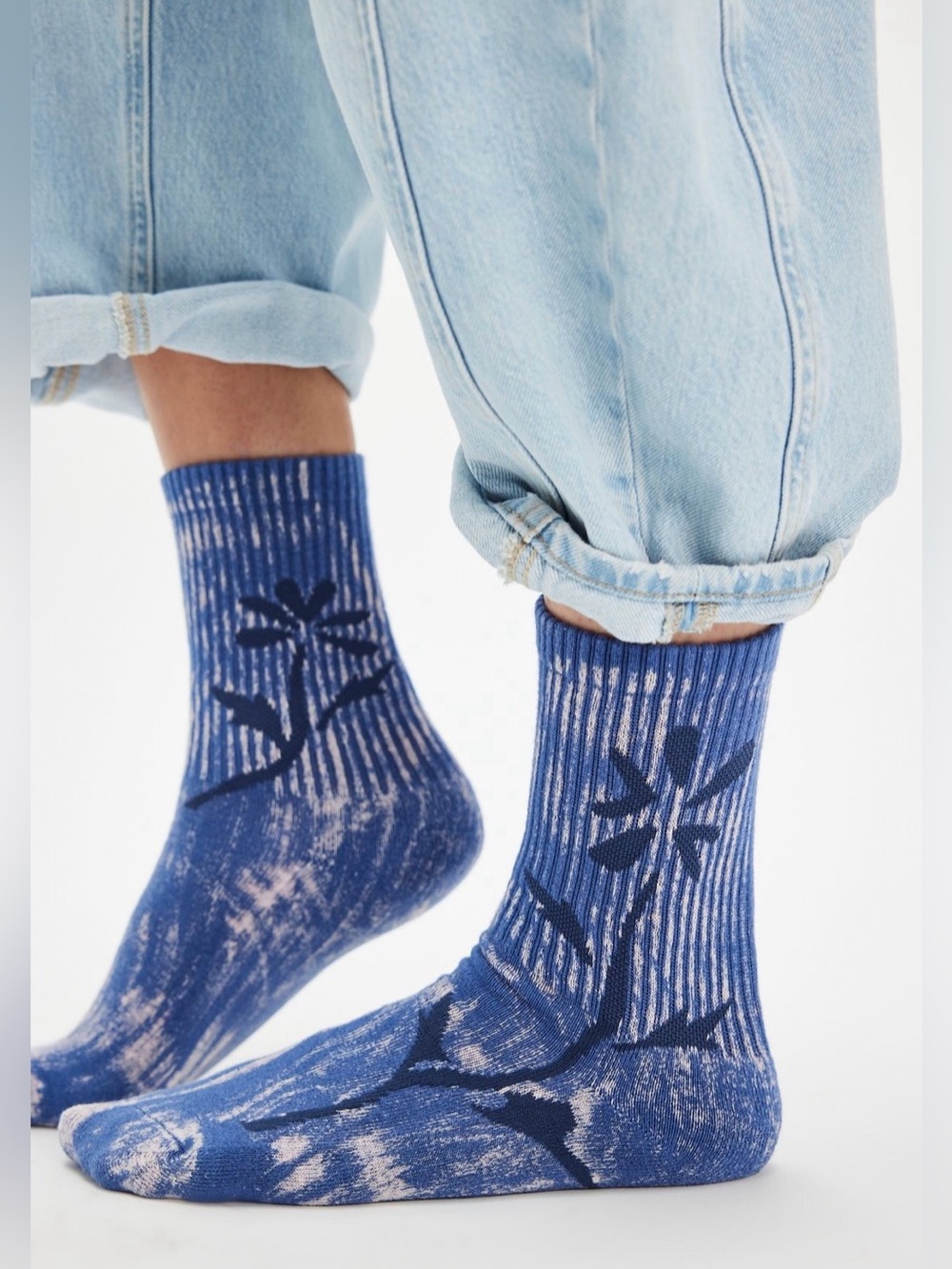 NWT Free People Floral Sky Socks